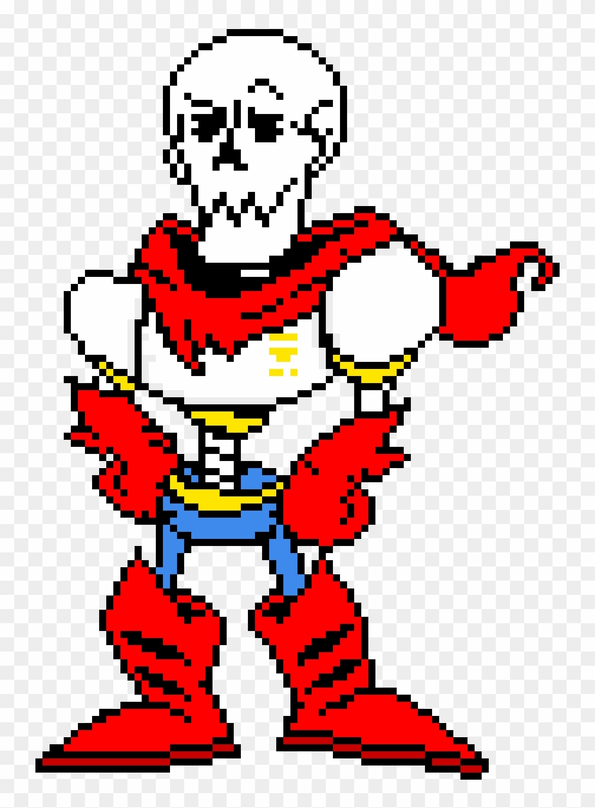 Underfell Papyrus , Png Download - Horrortale Papyrus Pixel Clipart