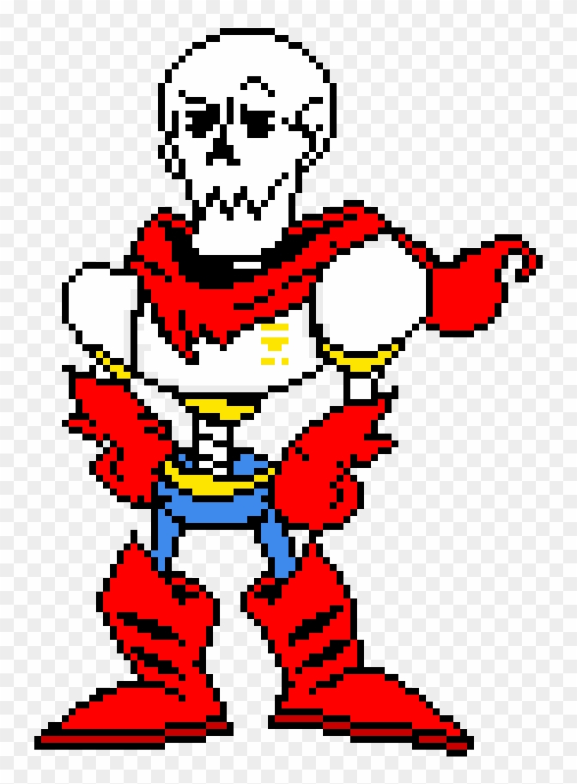 Underfell Papyrus , Png Download - Horrortale Papyrus Pixel Clipart #1931026