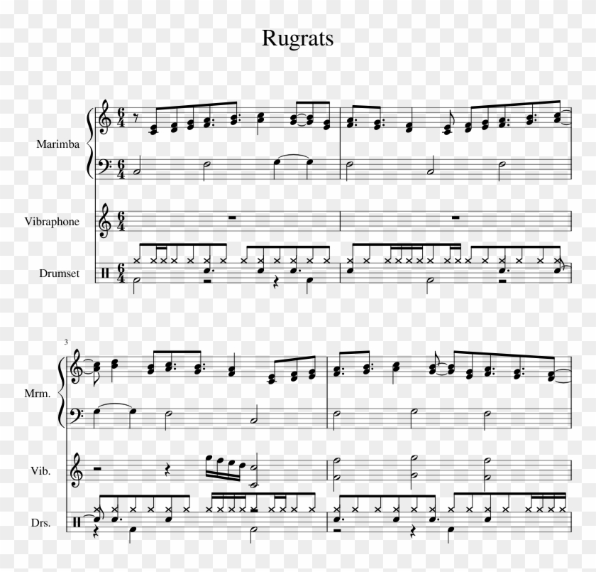 Rap Beat Piano Sheet Clipart