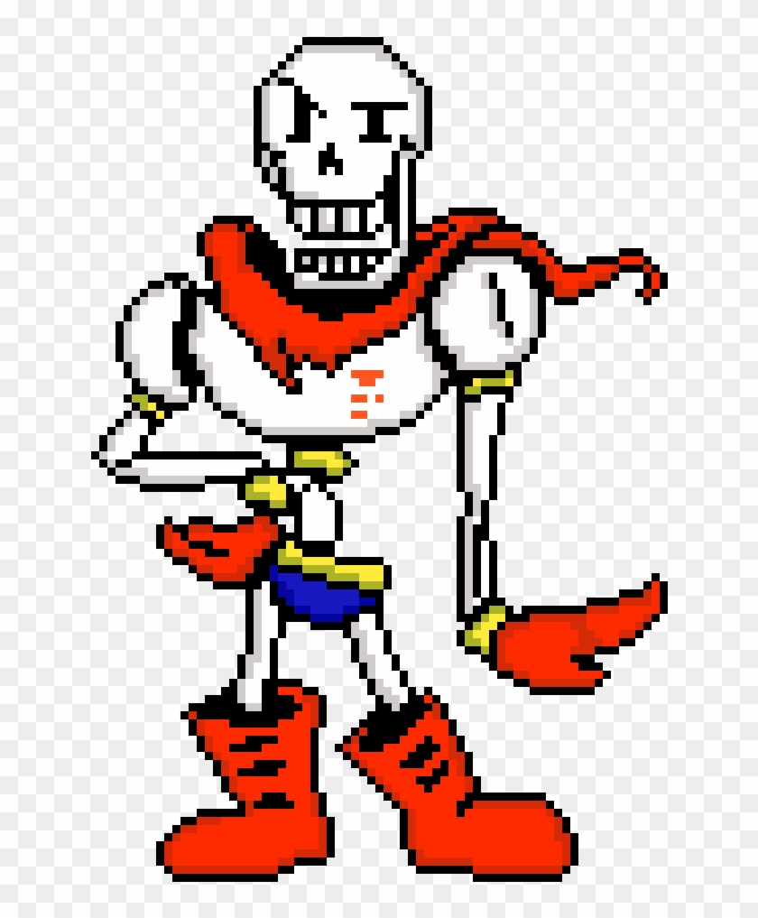 Colored Papyrus - Undertale Pixel Art Papyrus Clipart