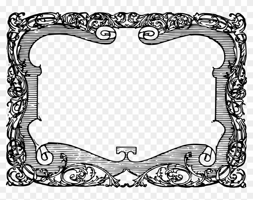 Free Funky Scroll Frame Clipart