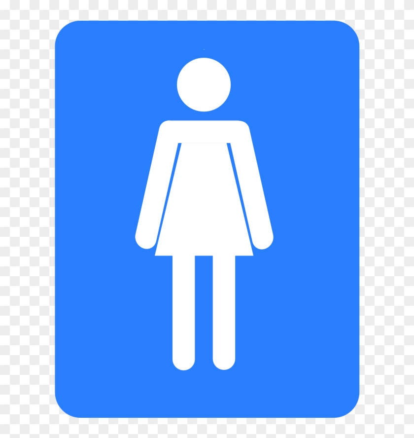 Public Toilet Bathroom Woman Sign Clipart