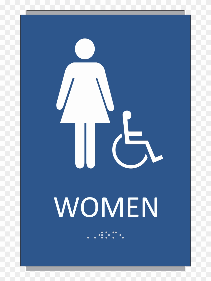 Ada Braille Women Restroom Sign Clipart #1932278