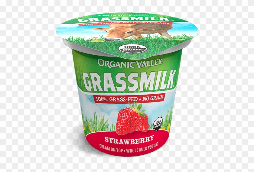 Strawberry Grassmilk Yogurt, Clipart