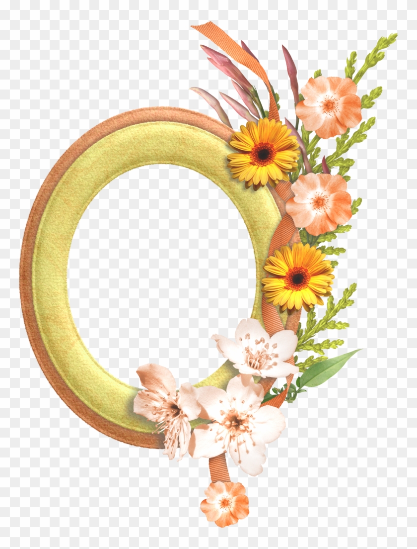 Gold Flower Frame Transparent Background Border Frames Flowers Png Clipart 1933389 Pikpng
