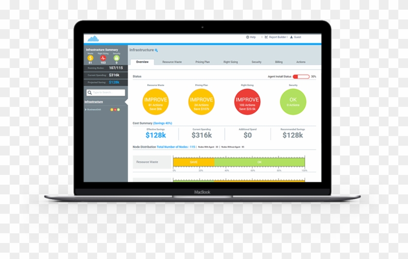 Make Data-driven Cloud Infrastructure Decisions With - Computer Icon Clipart #1933545