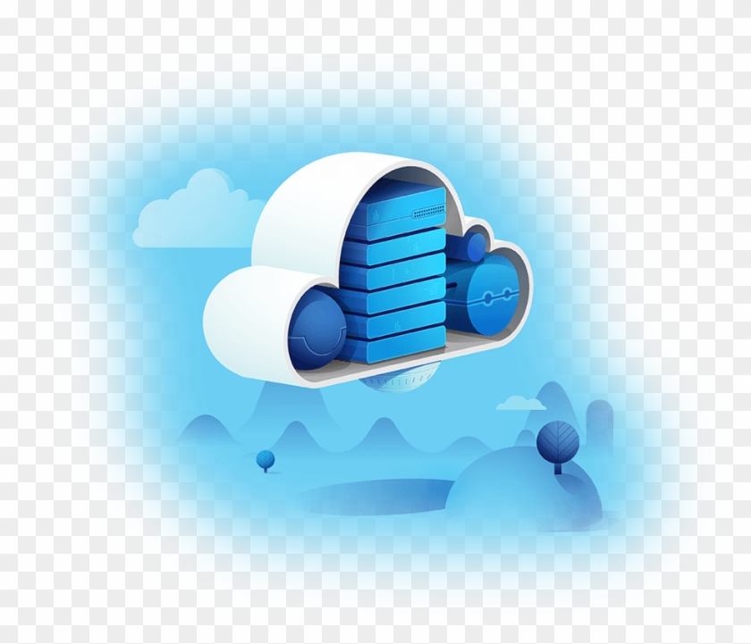 Cloud Hosting Png Picture - Hosting Servers Cloud Clipart