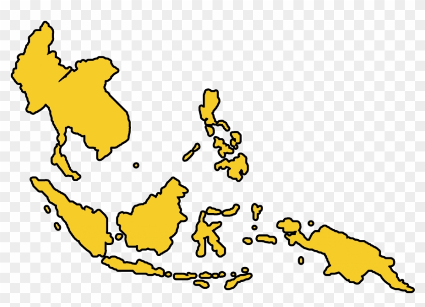 Asia Cartoon Png - Southeast Asia Map Png Clipart #1933792