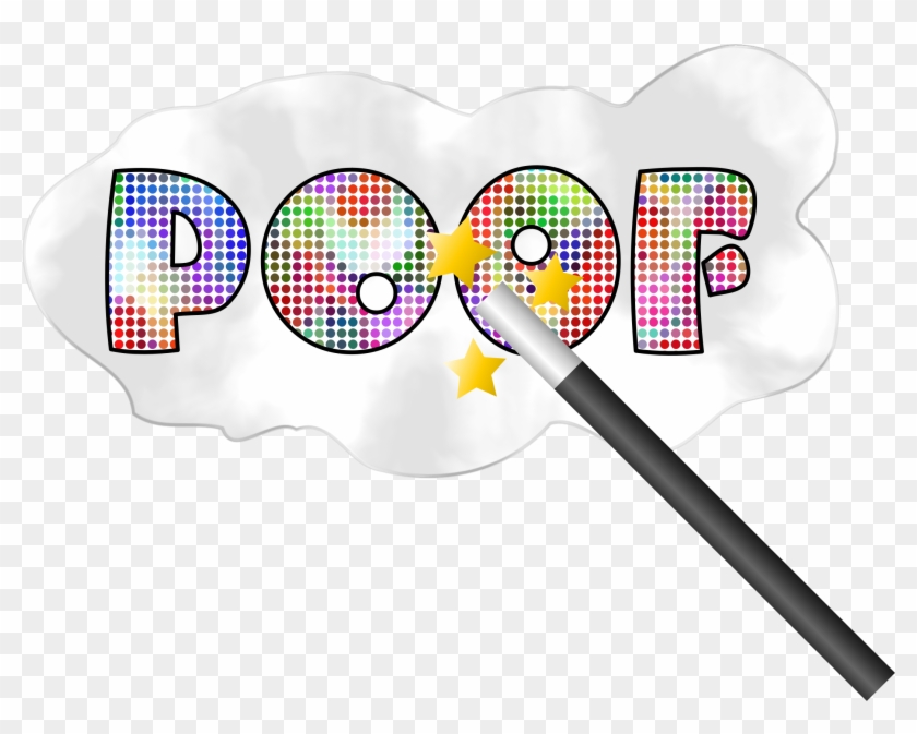 Big Image - Magic Wand Poof Clipart