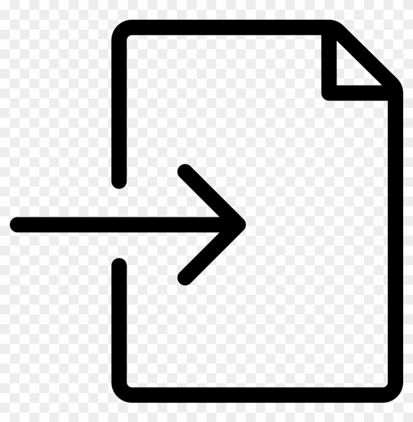 Thin File Document Icon Clipart