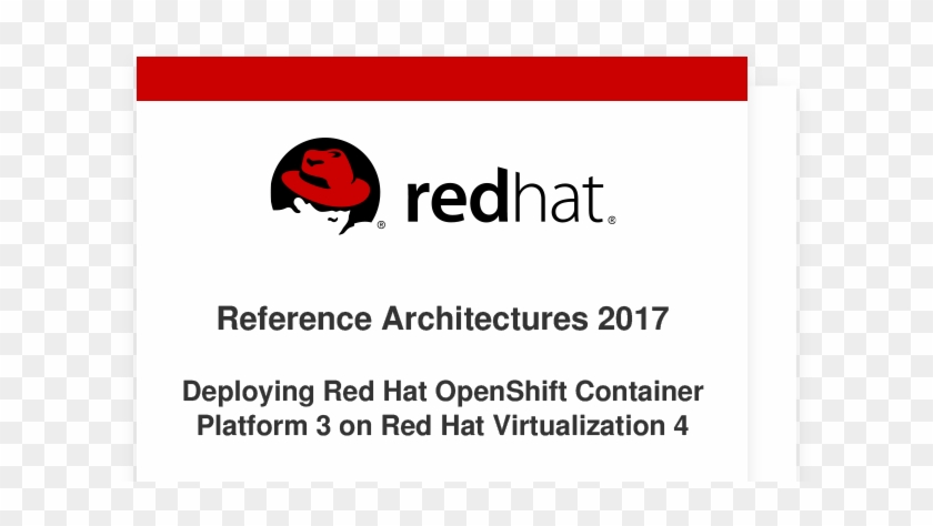 Deploying Openshift On Red Hat Virtualization - Red Hat Linux Clipart #1934125