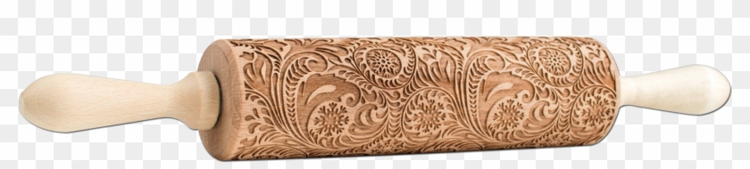 Engraved Rolling Pin - Rolling Pin Clipart #1934448