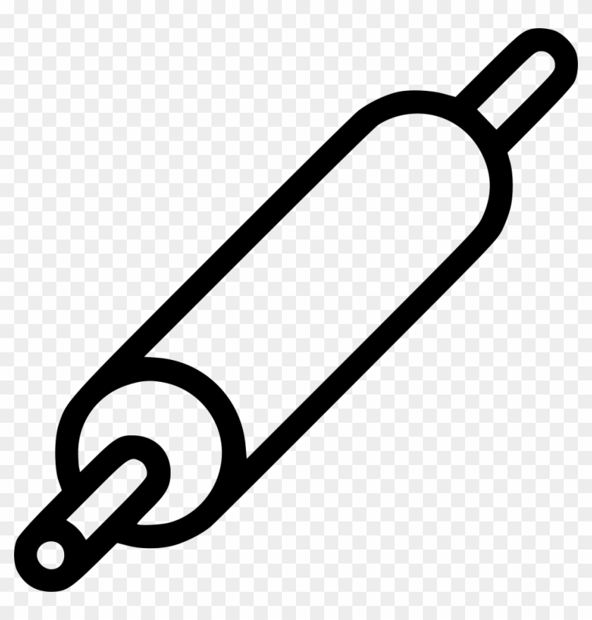 Clipart Kitchen Rolling Pin - Rolling Pin Black And White - Png Download