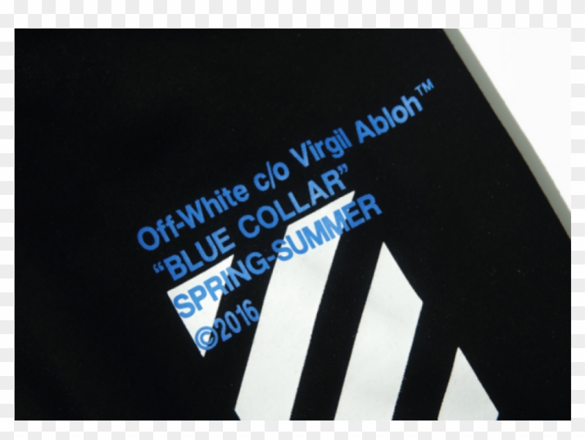 Blue Off White Logo Clipart