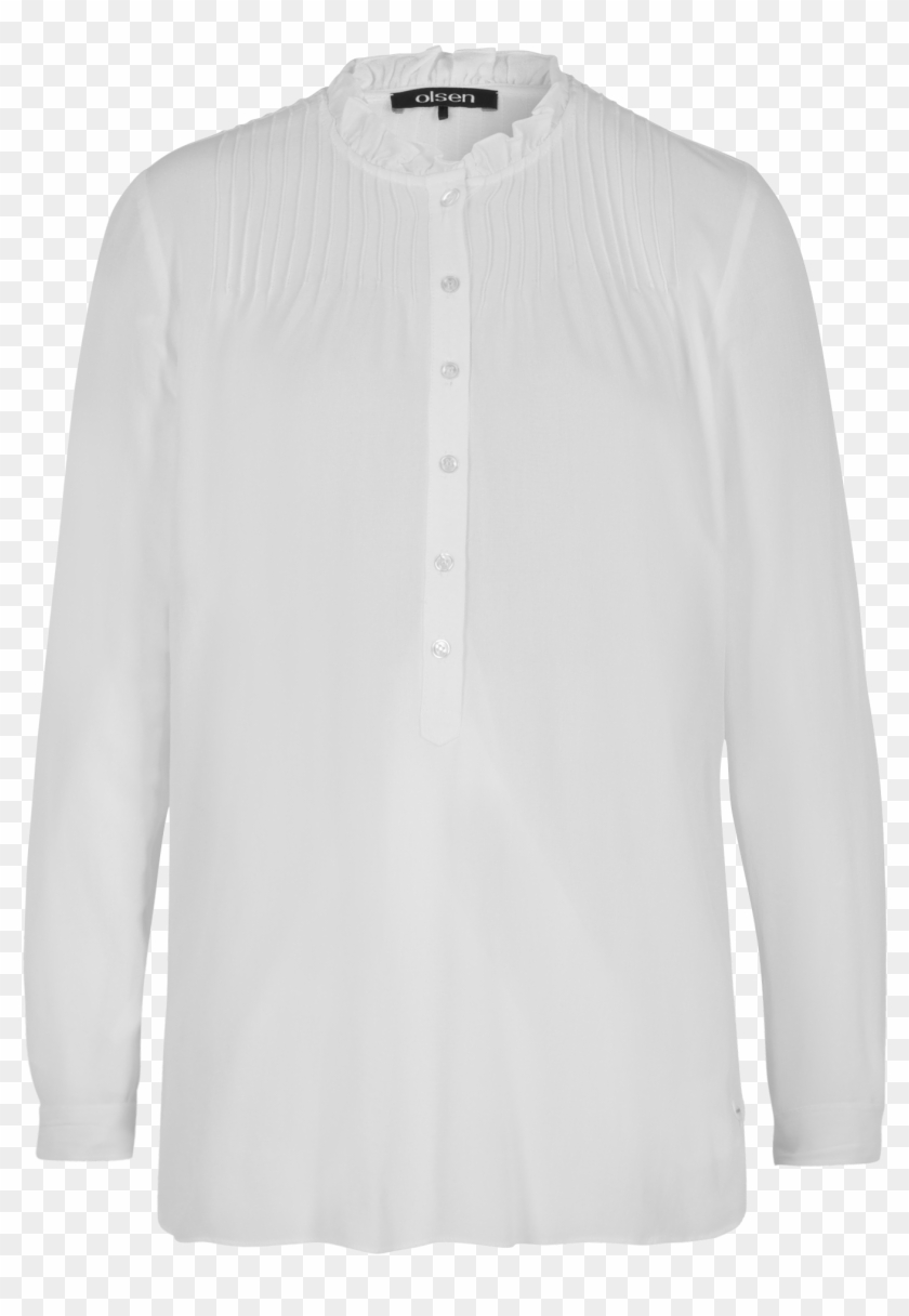 Blouse With Frills - Long-sleeved T-shirt Clipart #1935758