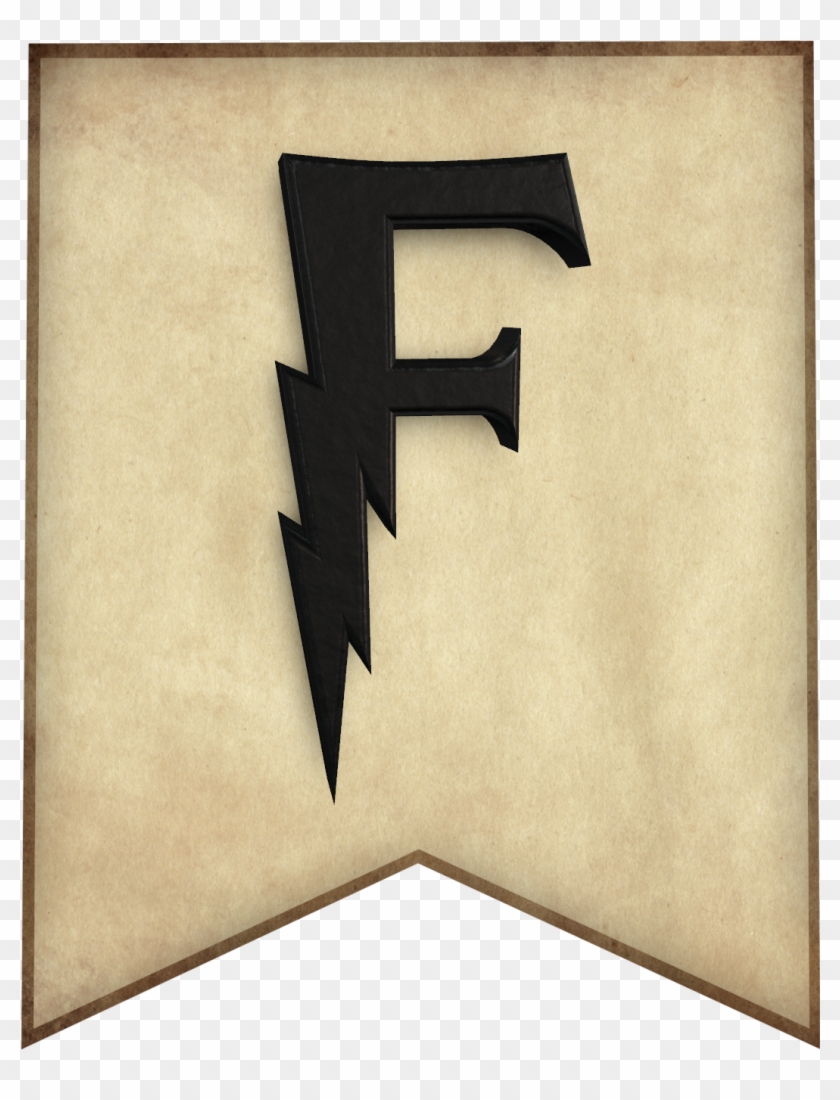 Harry Potter Banner Letter F - Poster Clipart #1937080