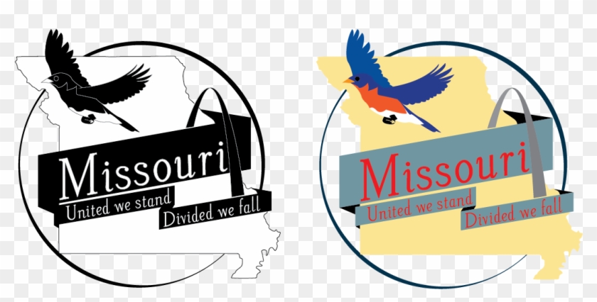 Missouri Vintage Logo - Perching Bird Clipart #1938516