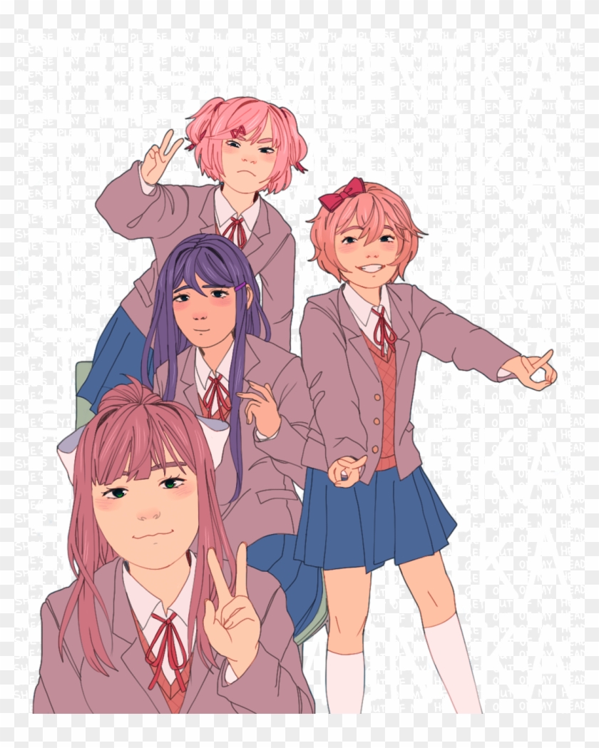 Doki Doki Literature Club Clipart #1938690