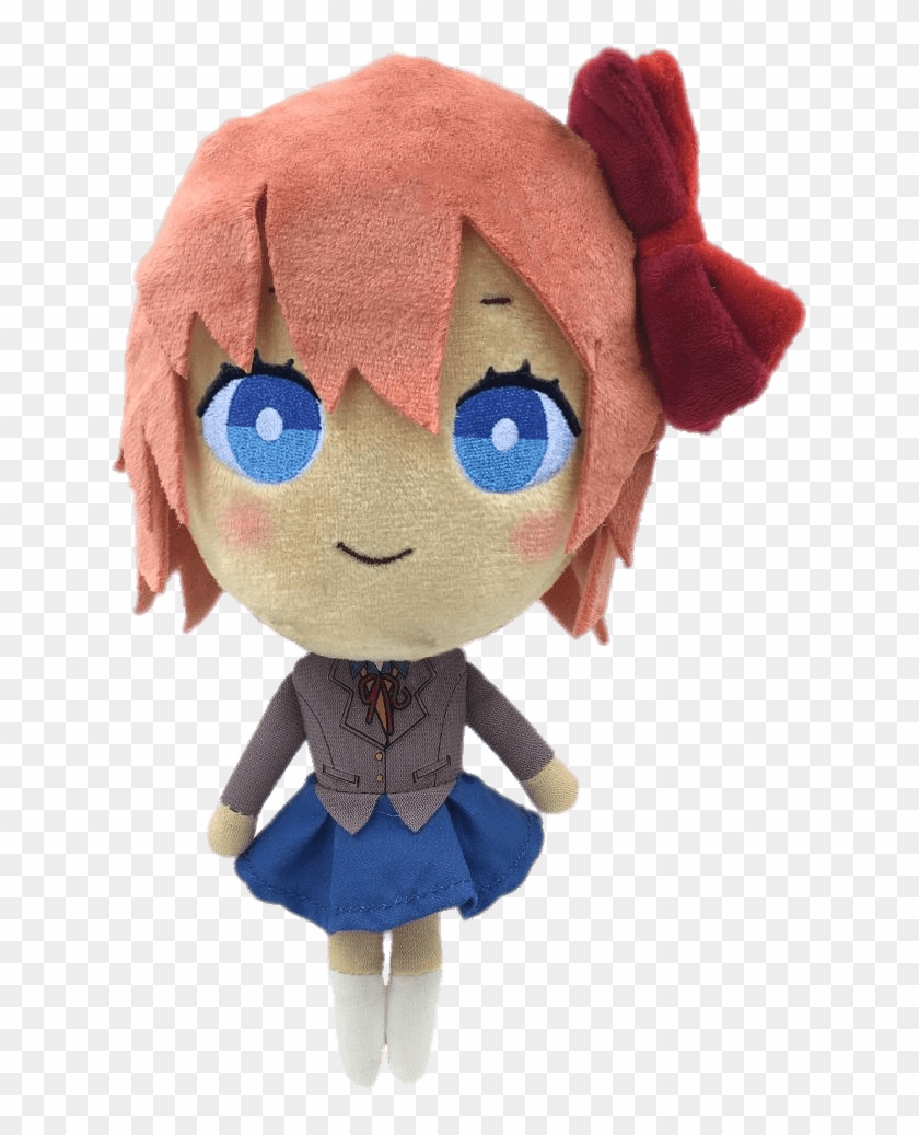 Doki Doki Literature Club Sayori Plush Doll Clipart #1938791