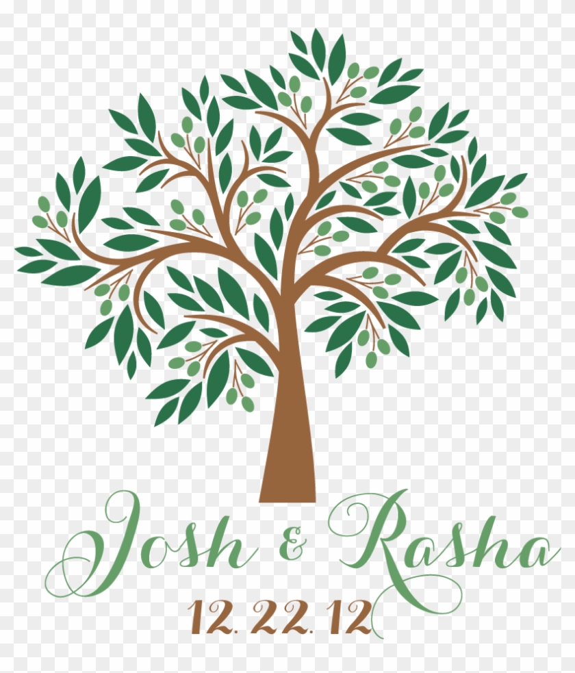 Olive Tree Logo Template - Olive Tree Vector Png Clipart