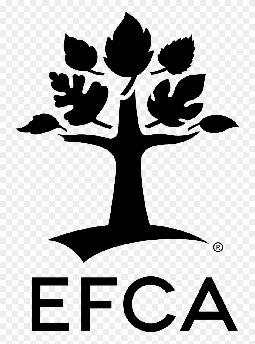 Efca Vertical 1c Black - Evangelical Free Church Of America Clipart