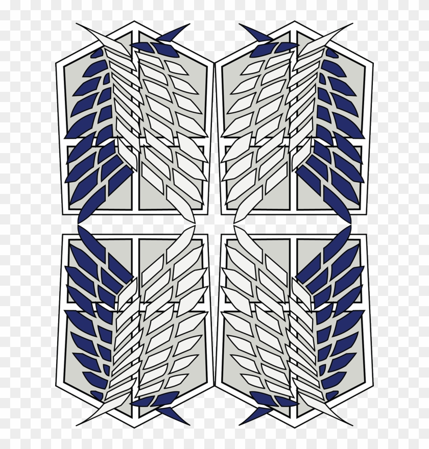 Attack On Titan Survey Corps Emblem Wallpaper - Attack On Titan Symbol Clipart