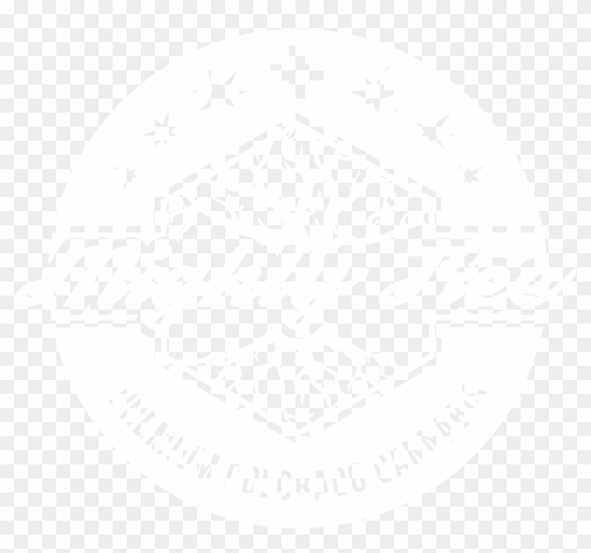 Mighty Tree Cannabis Dispensary White Logo - Emblem Clipart
