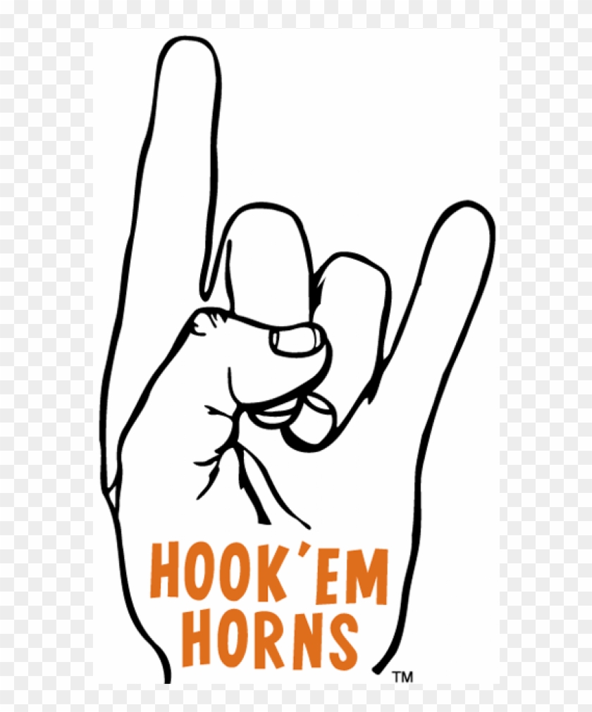 Texas Longhorns Iron On Stickers And Peel-off Decals - Texas Longhorns Hand Signal Clipart #1940029