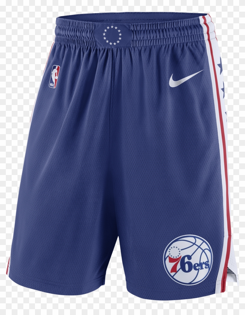 Philadelphia 76ers Men's Icon Swingman Shorts By Nike - Philadelphia 76ers Shorts Clipart