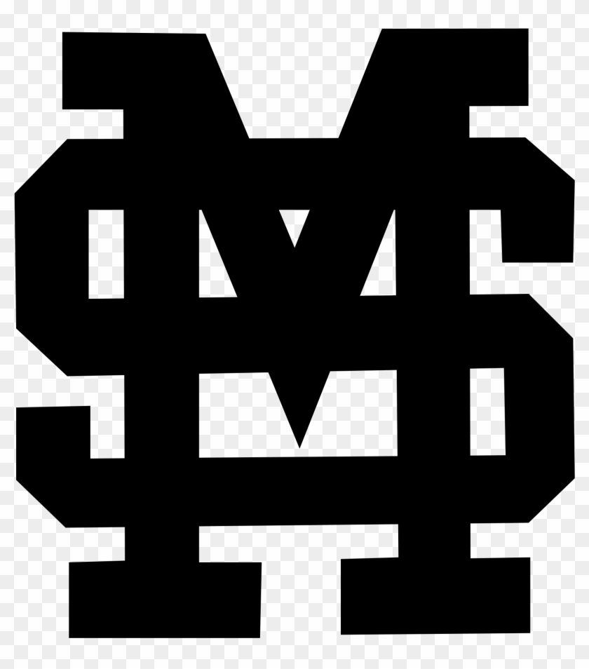 Mississippi State Bulldogs Logo Black And White - Mona Shores High School Logo Clipart #1940266
