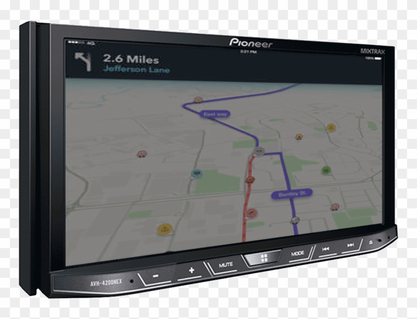 Waze In Dash - Automotive Navigation System Clipart