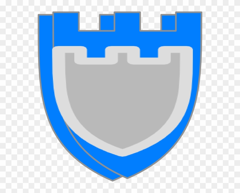 Blue Double Shield Svg Clip Arts 576 X 595 Px - Emblem - Png Download #1940910