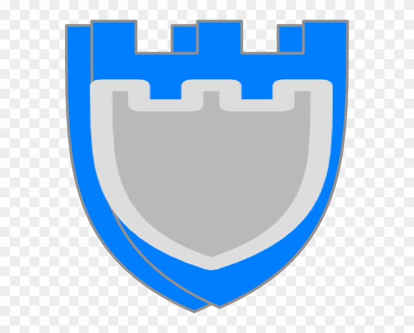 Blue Double Shield Svg Clip Arts 576 X 595 Px - Emblem - Png Download