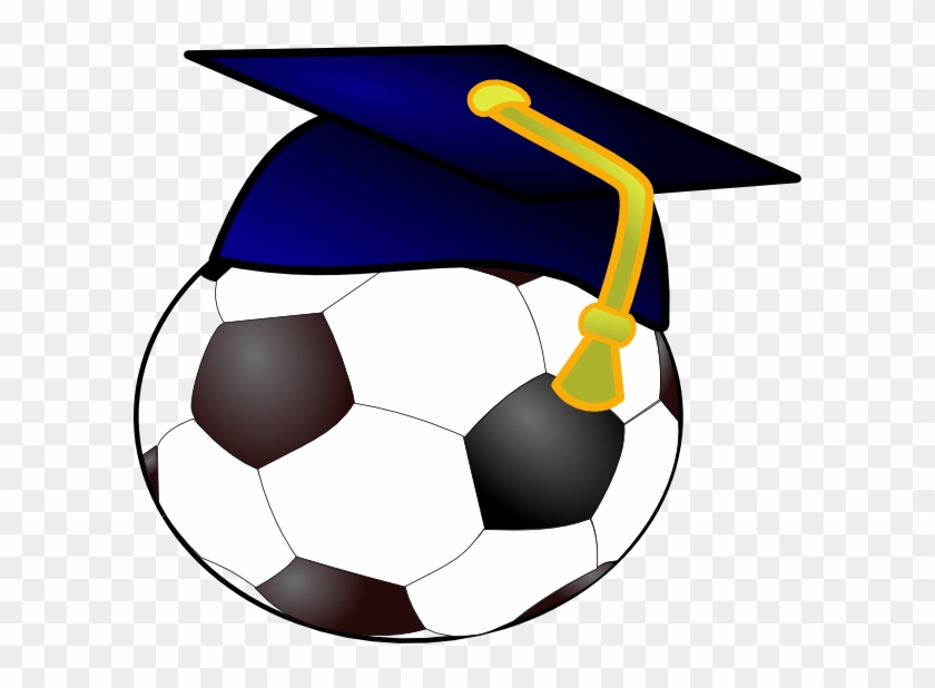 Graduation Clipart Soccer - Soccer Ball Graduation Cap - Png Download #1941270