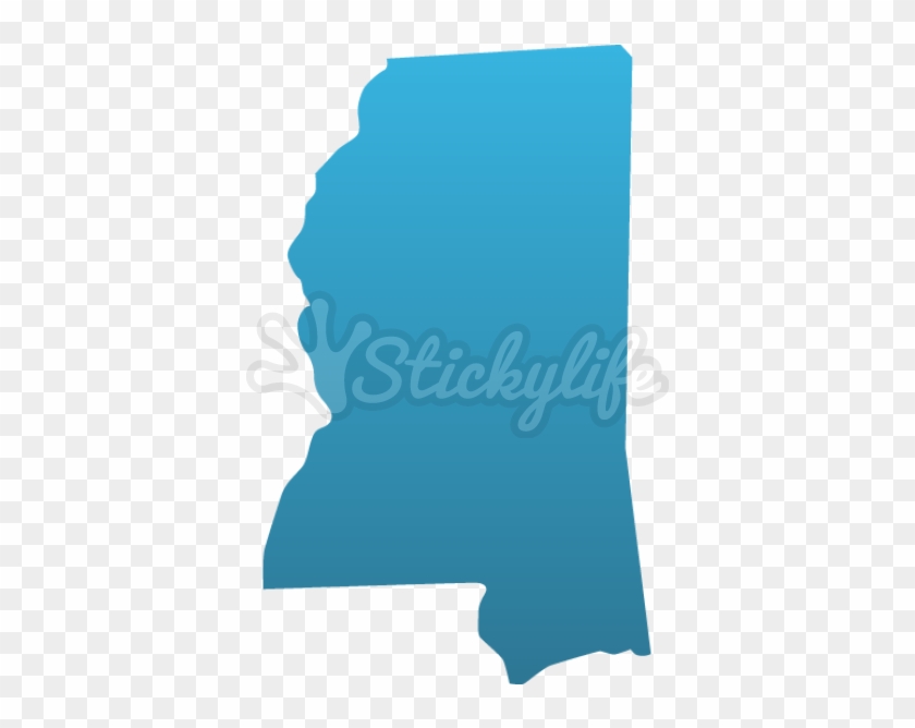 Mississippi Decals - Mississippi Shape Clipart