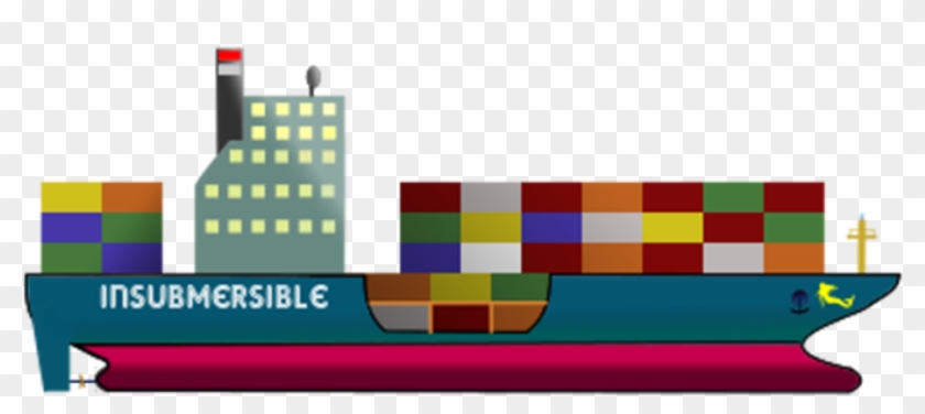 This Free Icons Png Design Of Container Ship - Cargo Ship Cartoon Transparent Background Clipart
