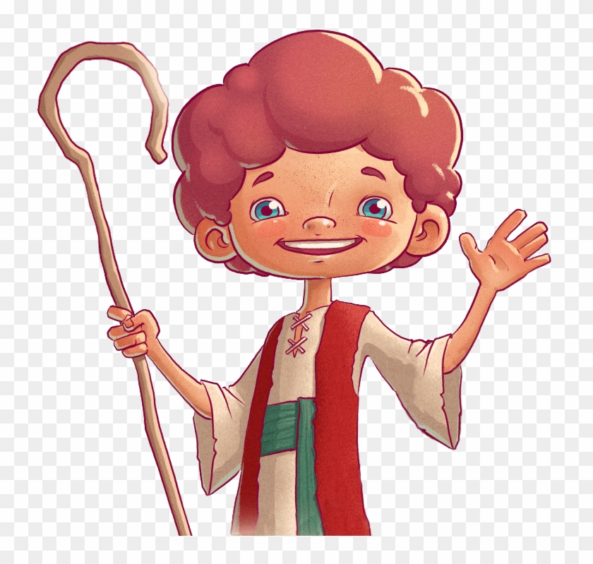 Shepherd Boy Clipart Clip Art - Gambar Anak Gembala Kartun - Png Download