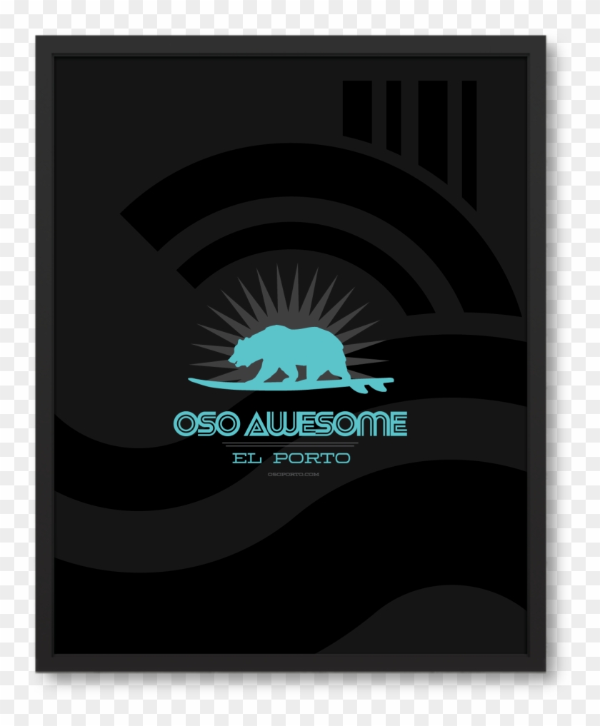 Who Says Bears Can't Surf It's California - Graphic Design Clipart