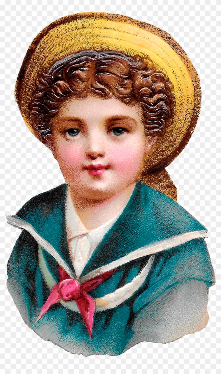 Victorian Sailor Boy Clipart Download - Child - Png Download