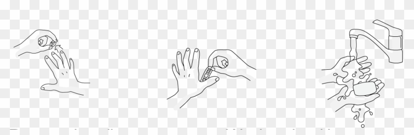 1646 X 461 4 - Wet Hand With Water Clipart