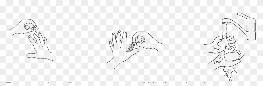 1646 X 461 4 - Wet Hand With Water Clipart
