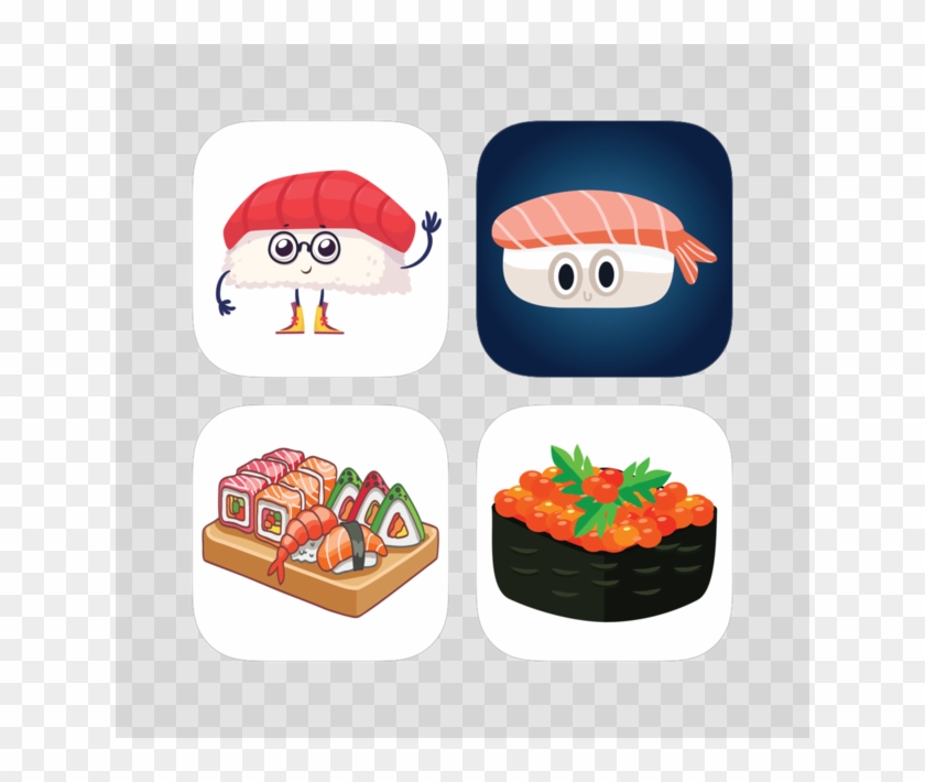 Full Set Of Sushi Sticker 4 Clipart
