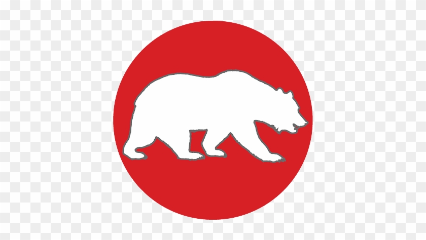 Flag Of California Bear Solid - Grizzly Bear Clipart