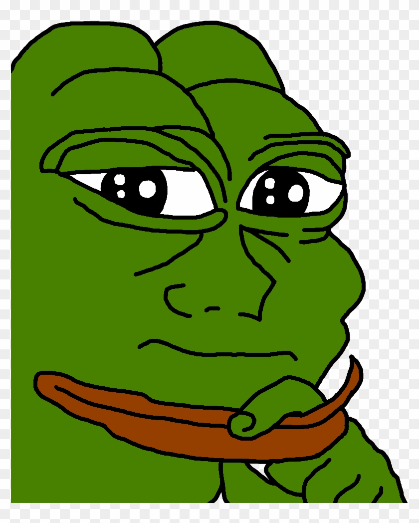 Pepe Transparent Smirk - Smug Pepe Transparent Background Clipart #1942882