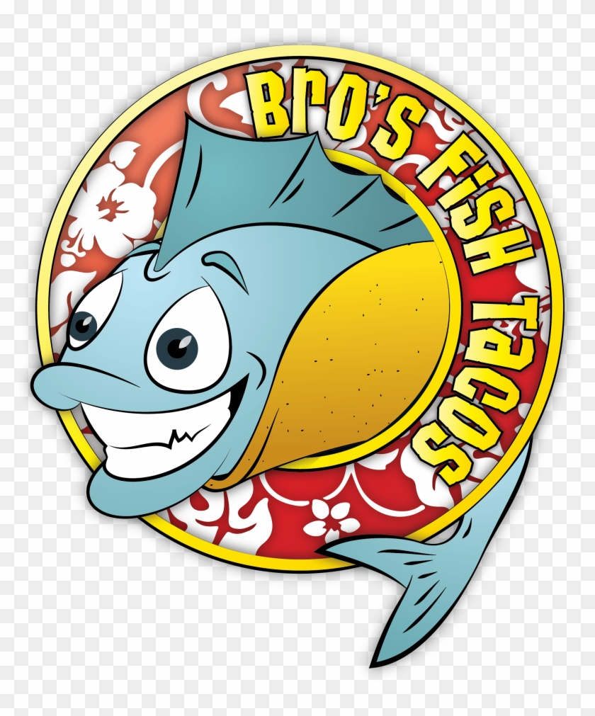Bro's Fish Tacos - Cartoon Clipart