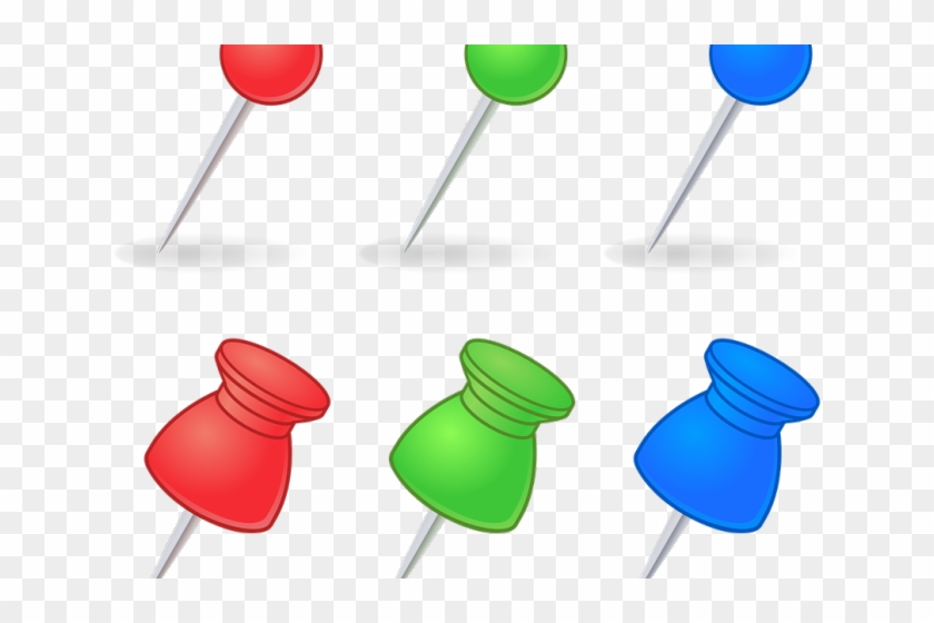Thumb Tack Clipart Transparent Background - Pins On Paper Png