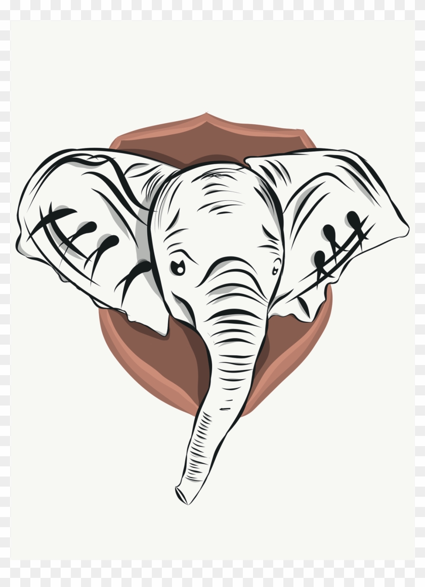 Elephant So I Ended Up Creating This - Indian Elephant Clipart