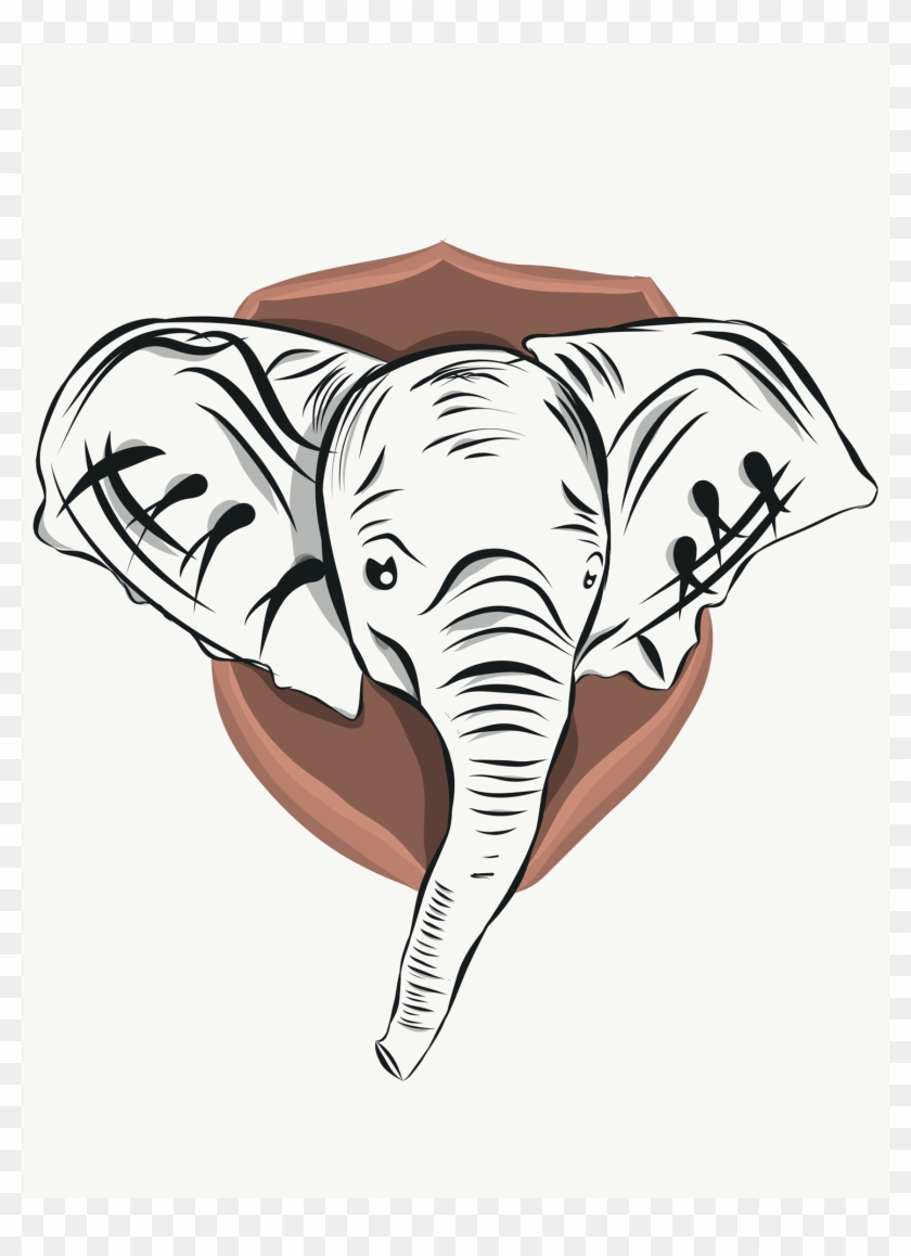 Elephant So I Ended Up Creating This - Indian Elephant Clipart #1943340