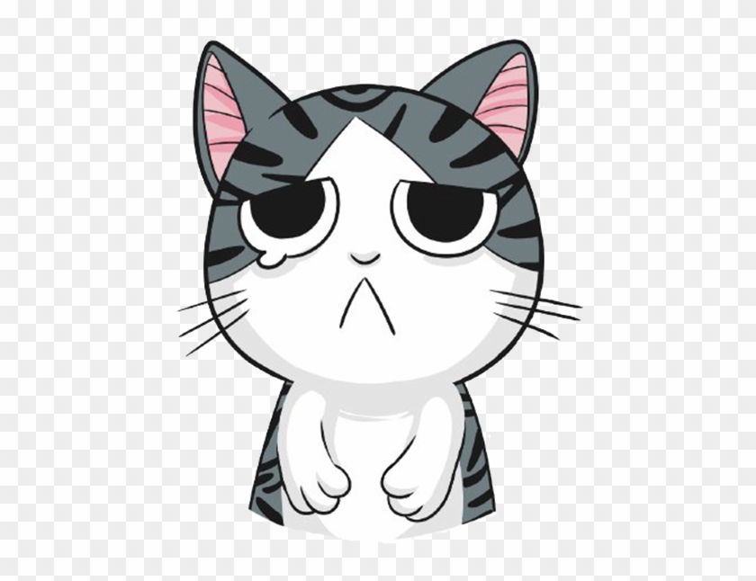 Kitten Cat Whiskers T - Sad Cat Clipart Free - Png Download #1943418