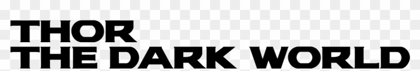 The Dark World - Thor Lettering Font Clipart #1943789
